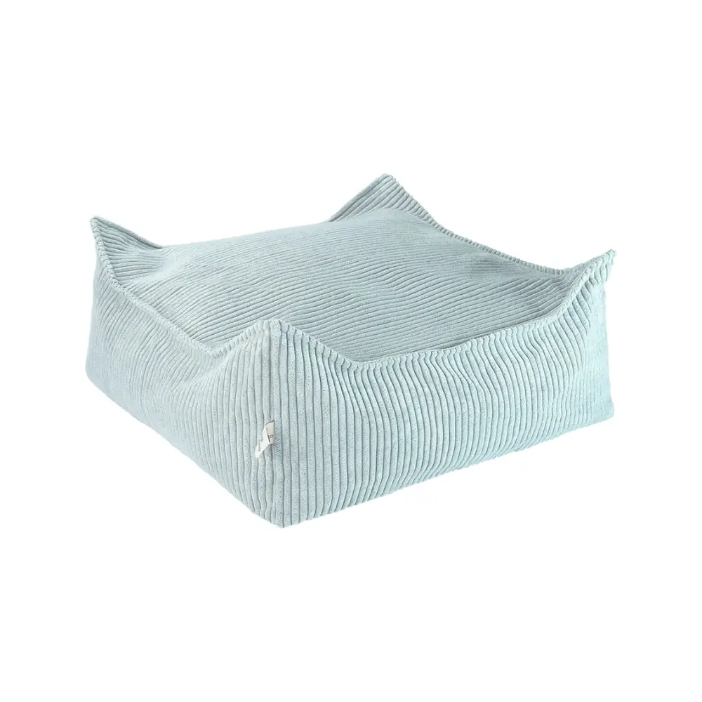 Wigiwama Cotle Square Ottoman - Κοτλέ Τετράγωνο Σκαμπό Πουφ - Green