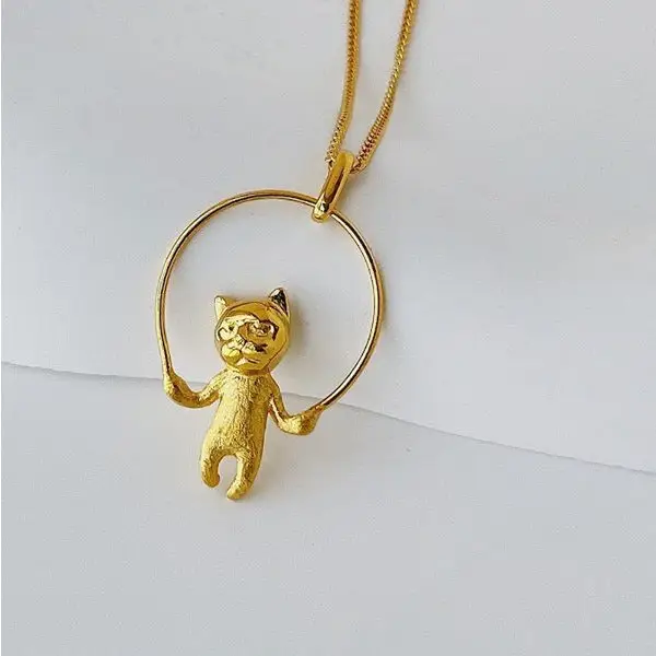 Κολιέ Rope Skipping Cat
