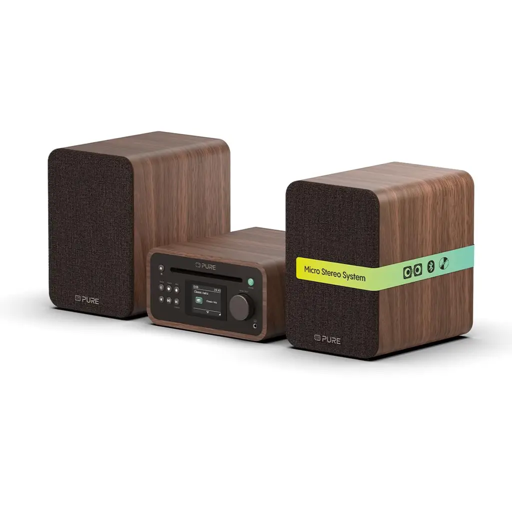 PURE Classic Στερεο Μίνι HiFi Mini CAFE - Καφέ