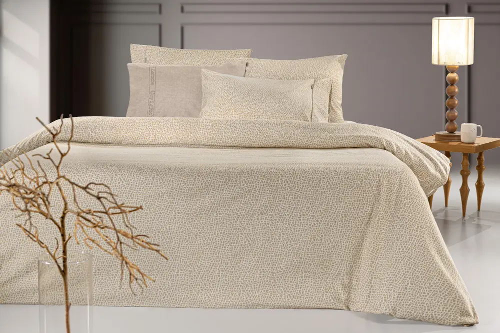 Σετ Σεντόνια Mira Mocca Flannel - 3 τμχ
