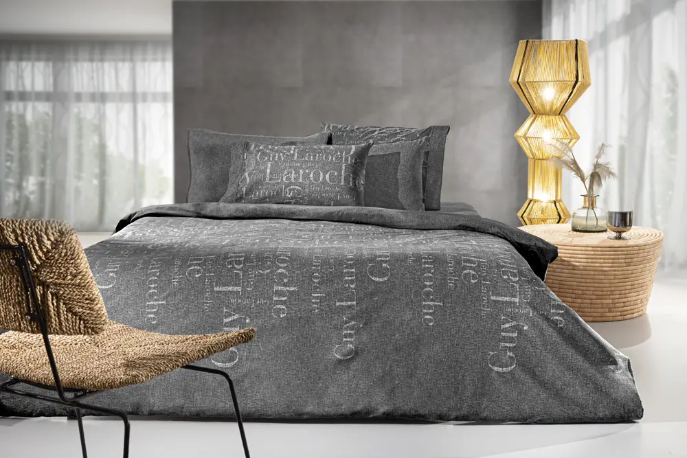 Σετ 4τμχ Σεντόνια Brand Carbon Flannel με Λάστιχο