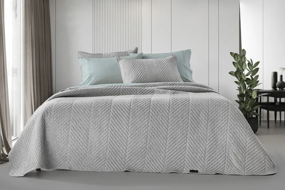 Bone Grey Σετ Κουβερλί 2 Τεμαχίων