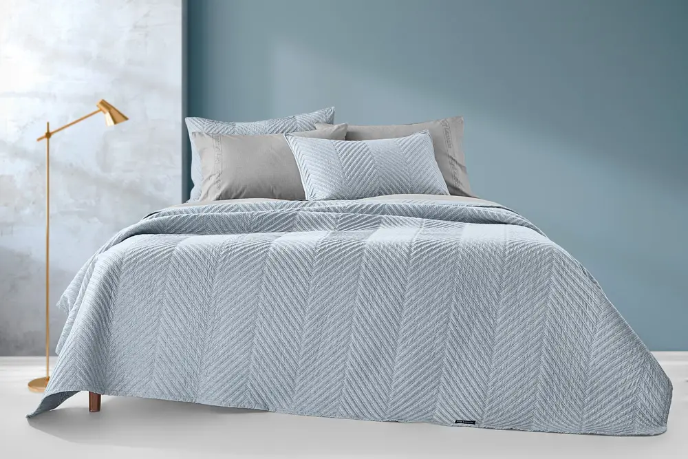 Guy Laroche Paris Σετ Κουβερλί - Bone Blue (2τμχ)