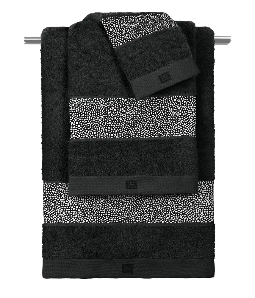 Musk Anthracite Black - Σετ 3τμχ Πετσέτες Μπάνιου