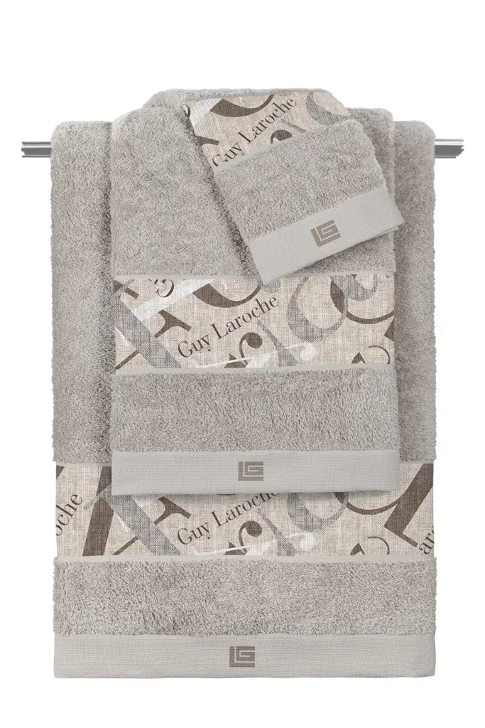 Σετ Πετσέτες Passport Beige-Silver 3τμχ