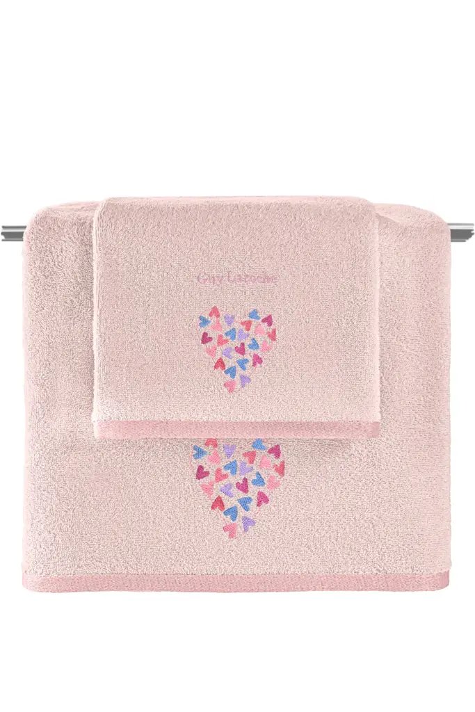 Σετ 2τμχ Βρεφικές Πετσέτες Amore Pink