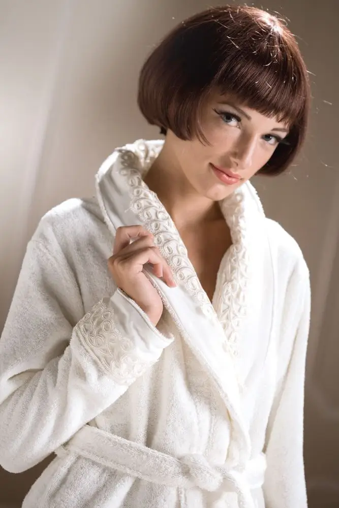 Μπουρνούζι Pristine White - 100% Βαμβάκι - Small