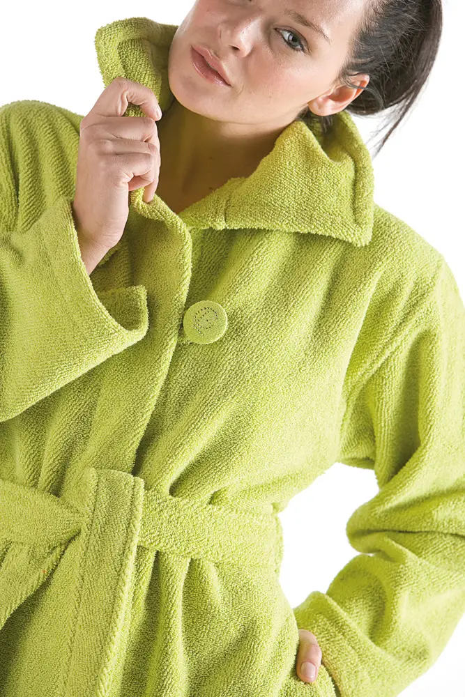 Μπουρνούζι Lolita Lime - 100% Βαμβάκι - Large