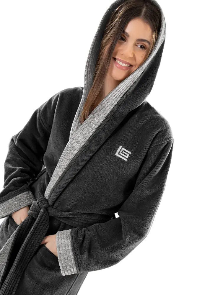 Μπουρνούζι Monogram Black - Guy Laroche Paris