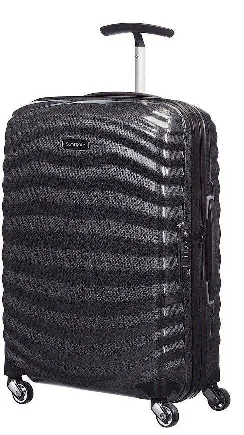 Samsonite Lite-Shock Spinner Suitcase 55/20 Black Curv