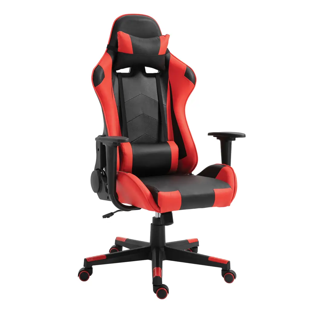ArteLibre Gaming NAVAN Καρέκλα Γραφείου - Κόκκινο/Μαύρο PVC