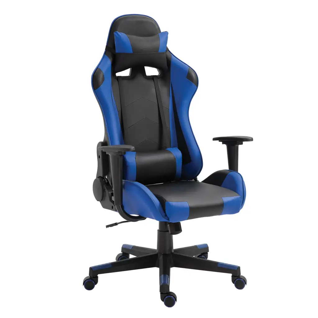 Καρέκλα Γραφείου ArteLibre Gaming NAVAN - Μπλε/Μαύρο PVC