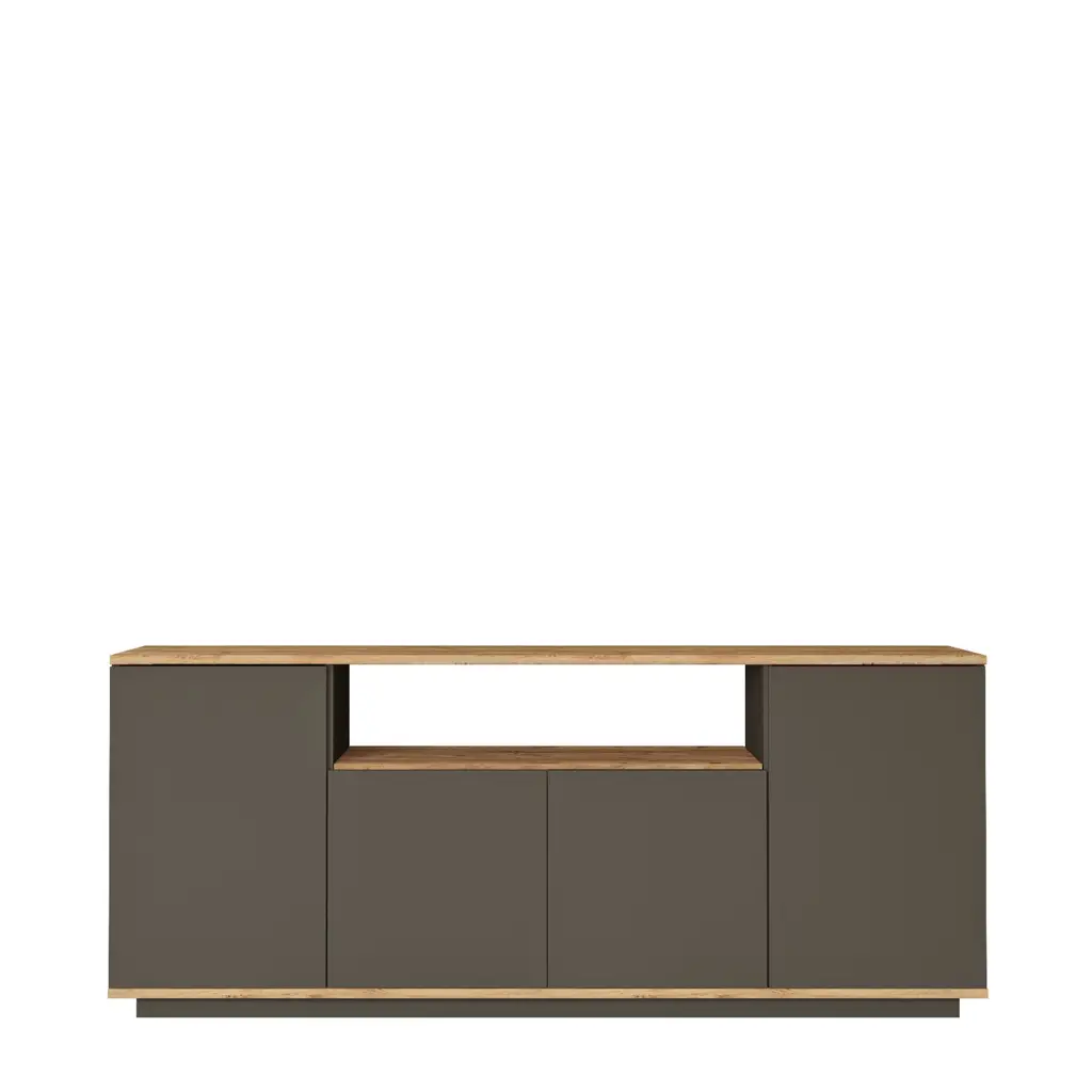 ArteLibre CLACK Μπουφές - Ανθρακί/Πεύκο 180x44.5x75cm
