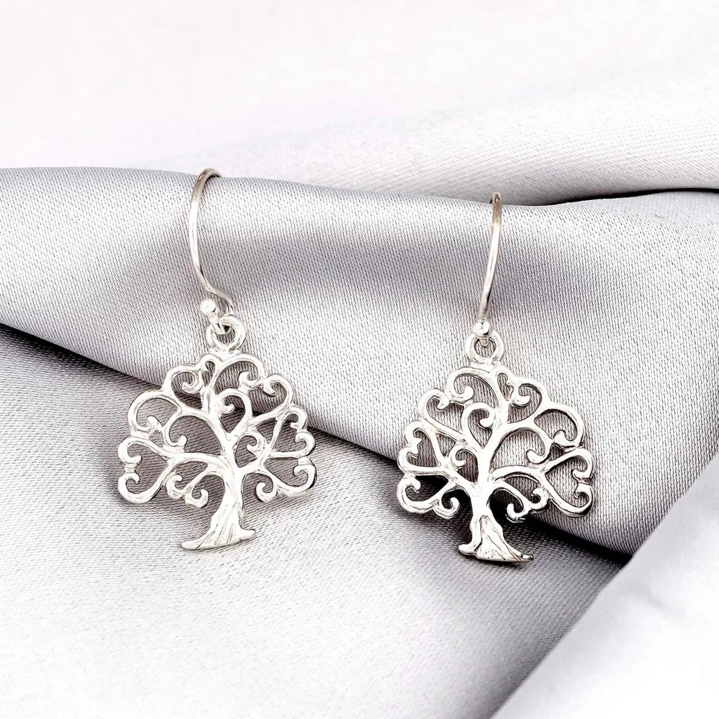 Blessing Tree σκουλαρίκια - 925 Sterling Silver - OHR925-116