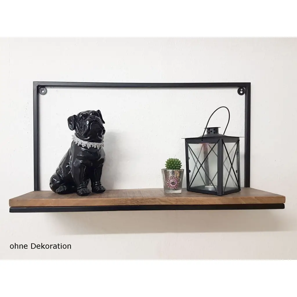 Liverpool Επιτοίχιο Ράφι Βιβλιοθήκη - 75 x 40 x 20 cm - Black Matt