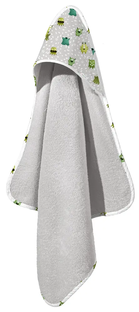 Monsters Lime Βρεφικό Μπουρνούζι Κάπα 75x75εκ