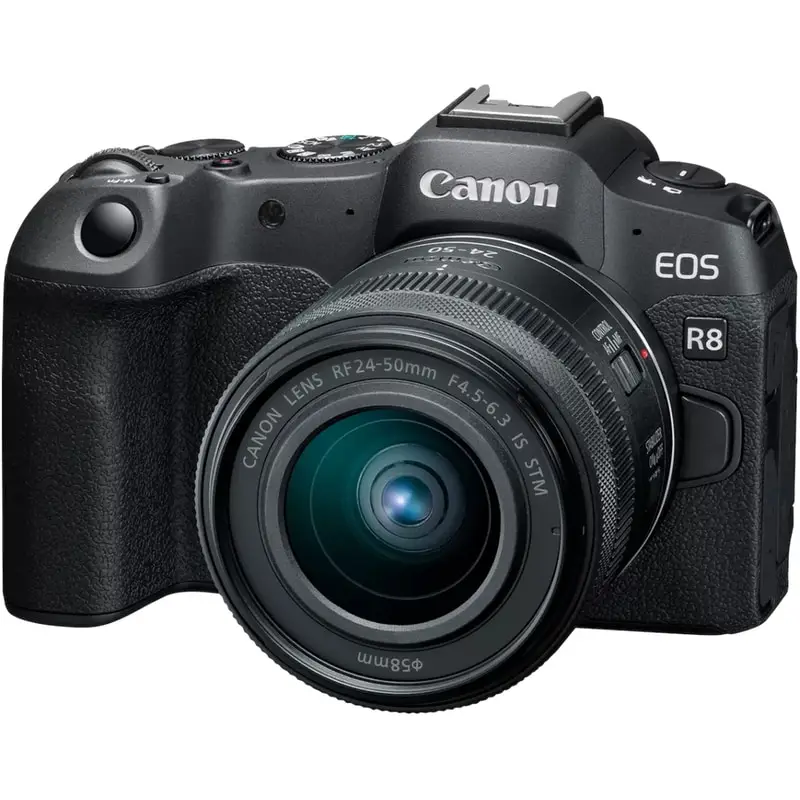 Canon EOS R8 Mirrorless Camera RF 24-50mm f4.5-6.3 IS STM - Black