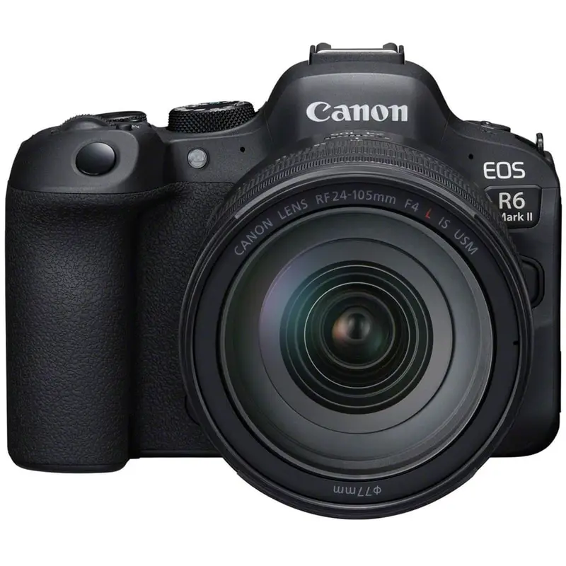 Canon EOS R6 Mark II Mirrorless Camera - RF 24-105mm F4L IS USM, Black