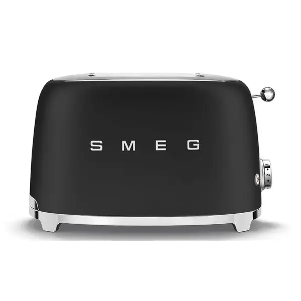 Smeg TSF01BLMEU Matte Black Toaster