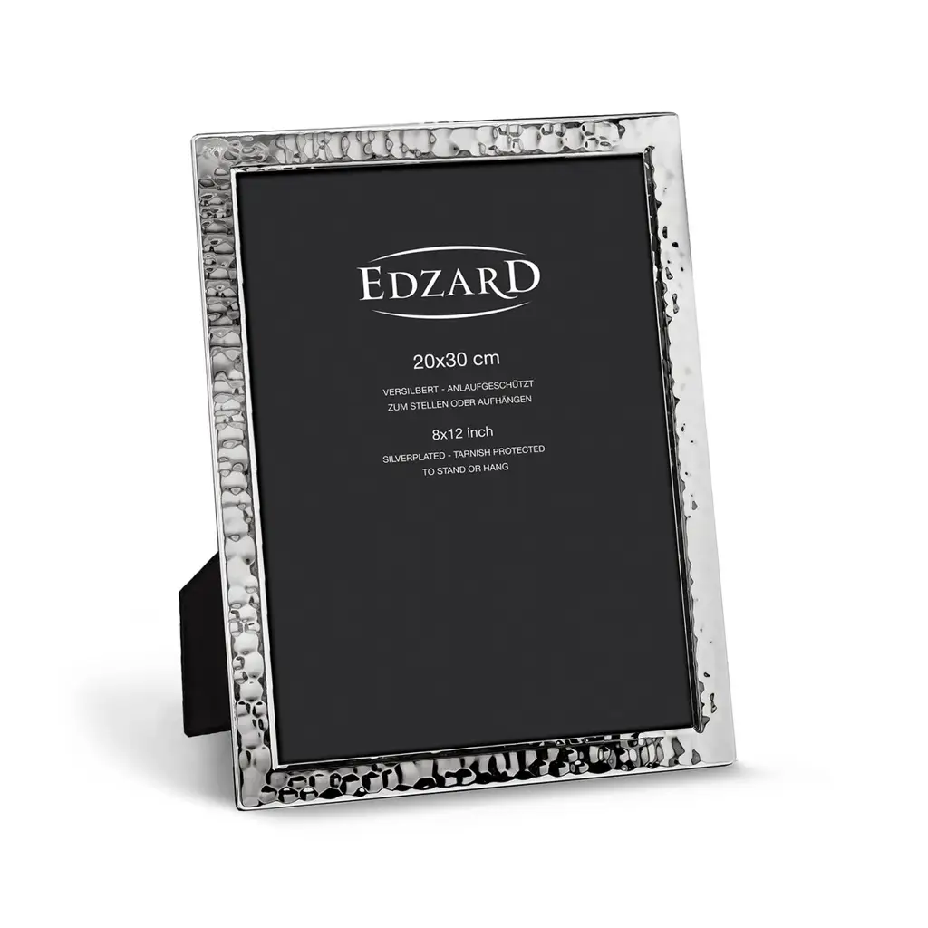 EDZARD Pavia Κορνίζα - DIN A4 Επιχρυσωμένη με ασήμι, Ανθεκτική στη θαμπάδα, 2 κρεμάστρες