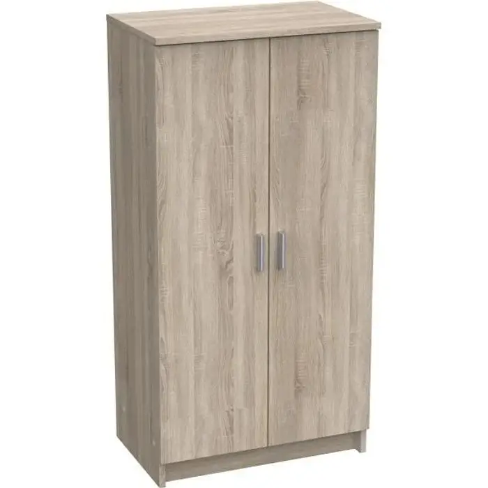 Demeyere – meuble chaussure couleur chêne – rangement de 21 paires de chaussures grâce à 6 étagères amovibles – armoire fabriqué en France