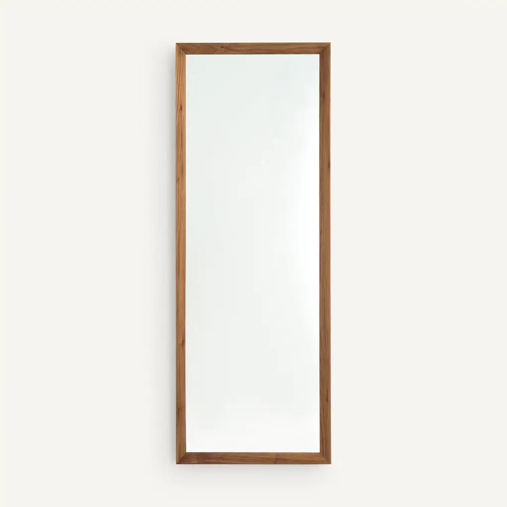 Andromede Wall Mirror - Walnut Wood Frame H158cm