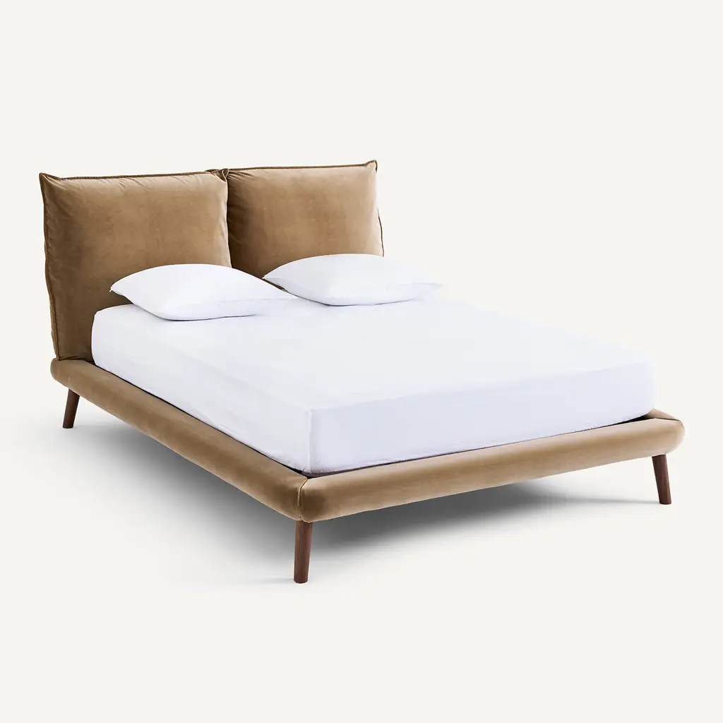 Aurore Velvet Double Bed 177x230cm