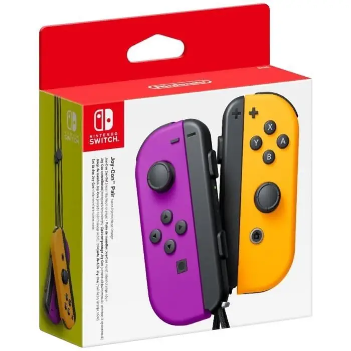 Nintendo Ζεύγος Χειριστηρίων Joy-Con Αριστερό Violet Néon/Δεξί Orange Néon [βιντεοπαιχνίδι]
