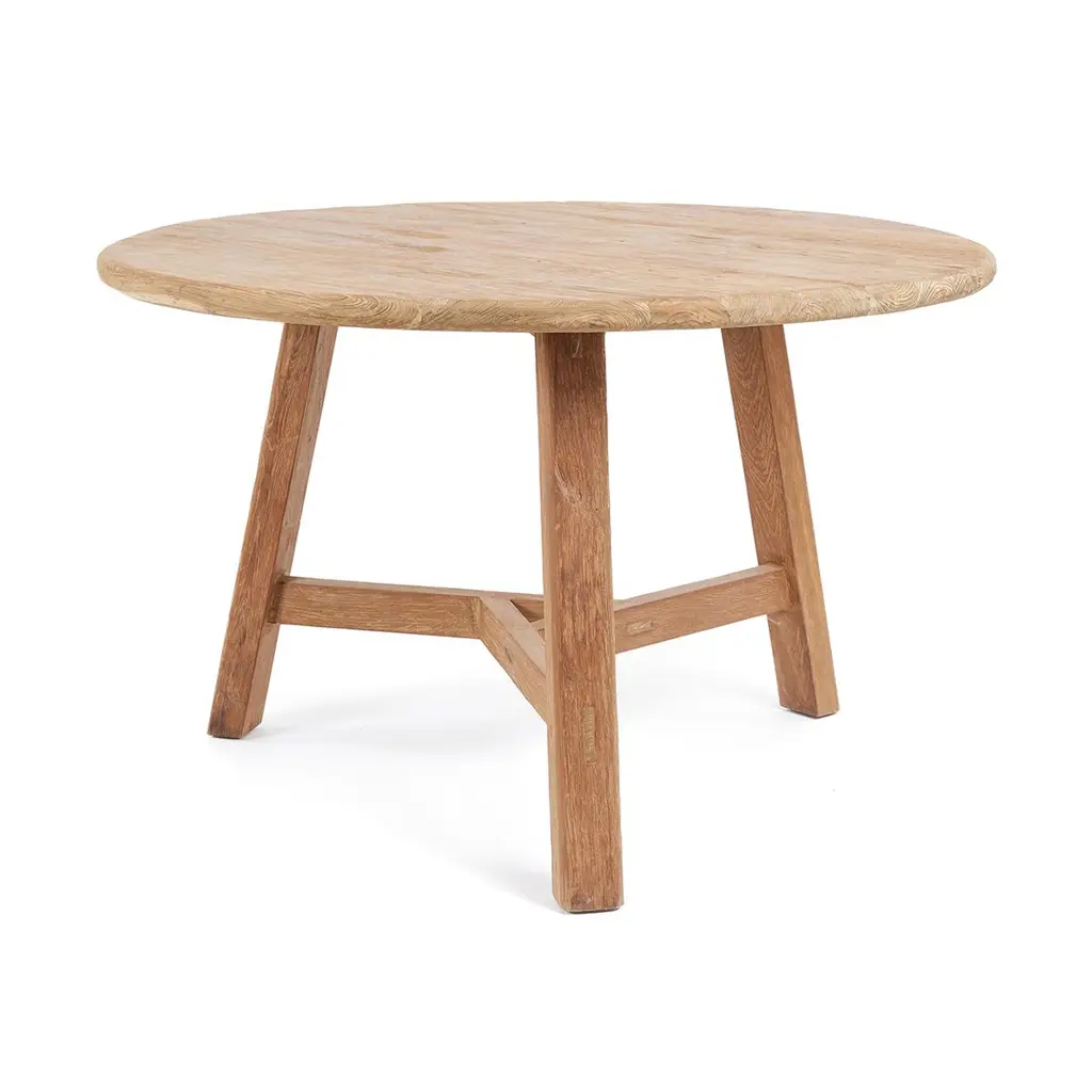 Τραπέζι Τραπεζαρίας Noguchi - Ρουστίκ Teak, 120 x 120 x 75 cm