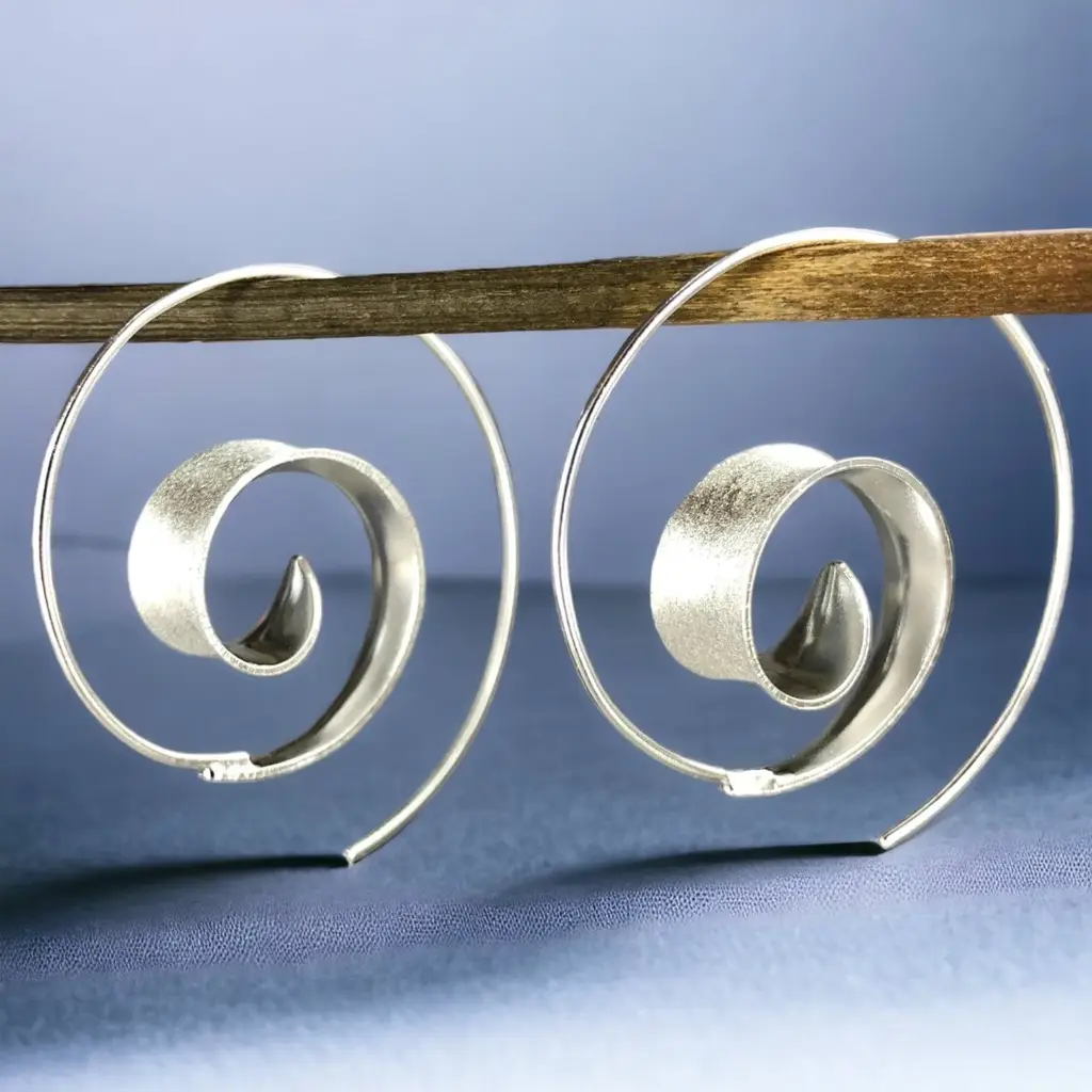 Σπειροειδή σκουλαρίκια - 925 Sterling Silver - OHR925-82