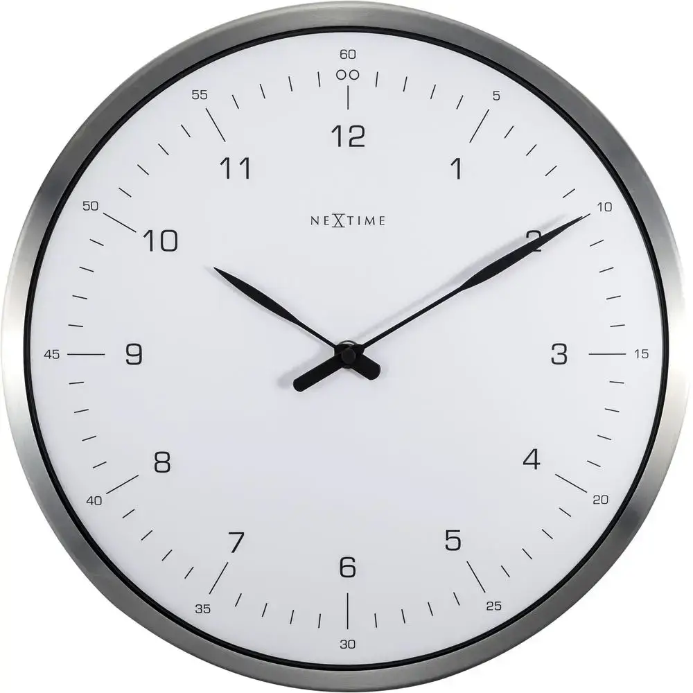 NexTime Ρολόι τοίχου 33cm Νο 3243WI