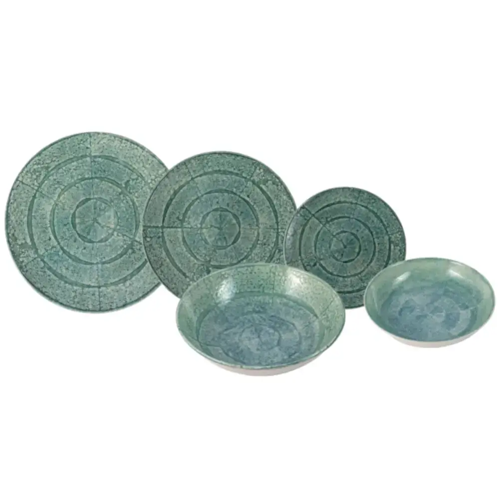 HFA σετ 20 τεμ. Σερβίτσιο Πιάτων Πορσελάνης Emerald