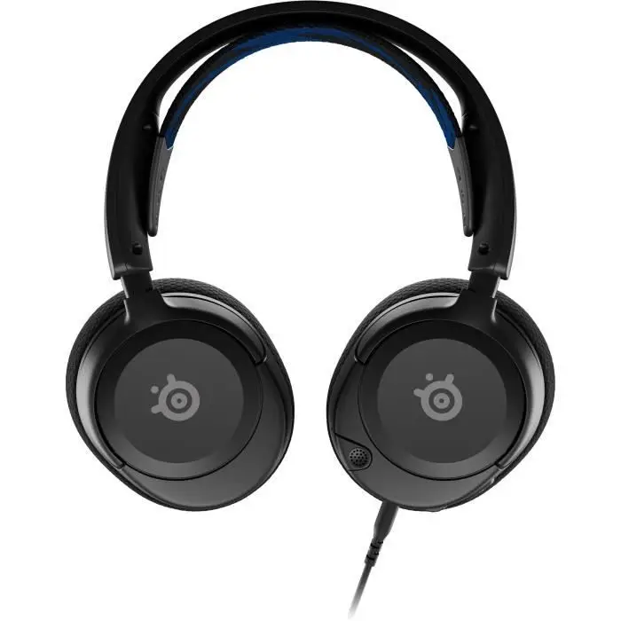 SteelSeries Arctis Nova 1P - ακουστικό παιχνιδιού πολλαπλών συστημάτων — Hi-Fi με οδηγούς — χωρικός ήχος 360° — μαξιλαράκια αυτιών με αφρό μνήμης — μικρόφωνο με ακύρωση θορύβου — PS5, PS4, PC, Switch, Xbox - μαύρο