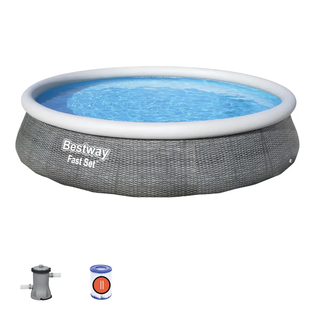 Φουσκωτή Πισίνα Bestway Γκρι 7340 L 396 x 84 cm