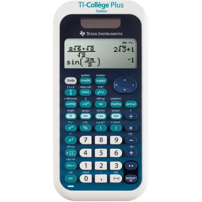 Επιστημονική αριθμομηχανή Ti-Collège Plus Solaire