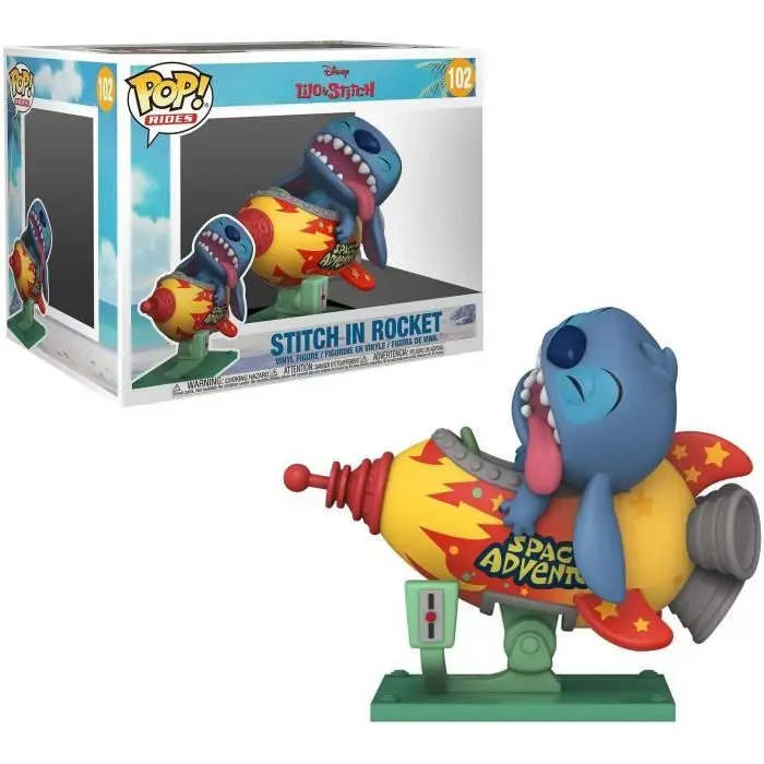 Funko Pop Rides Super Deluxe - Disney Stitch Rocket Συλλεκτική Φιγούρα από Βινύλιο