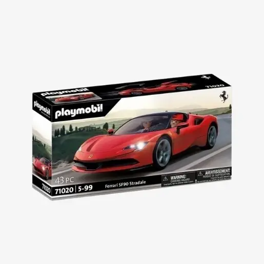 Playmobil 71020 Ferrari SF90 Stradale Σετ Μοντέλου Αυτοκινήτου - Λειτουργικοί Προβολείς - Κόκκινο
