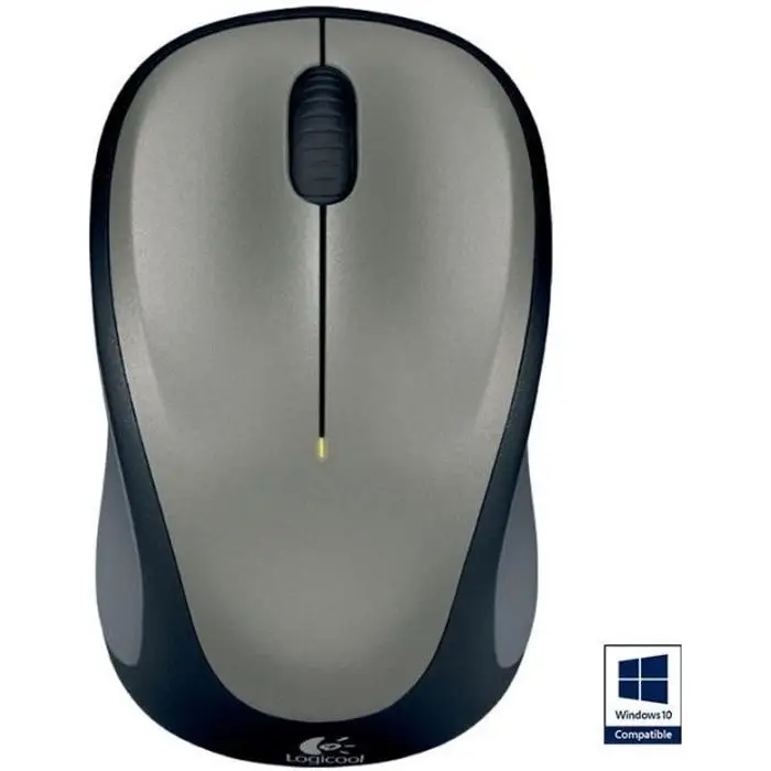 Logitech M235 ασύρματο ποντίκι, 2.4GHz με δέκτη USB, οπτική ανίχνευση 1000 PPP, μπαταρία 12 μήνες, συμβατό με PC, Mac, φορητό υπολογιστή, Chromebook - γκρι