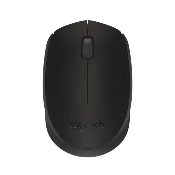 Logitech M171 ασύρματο ποντίκι για PC, Mac, φορητό υπολογιστή, 2,4 GHz με μίνι δέκτη USB, οπτική παρακολούθηση, διάρκεια ζωής μπαταριών 12 μηνών, αμφιδέξιο - μαύρο