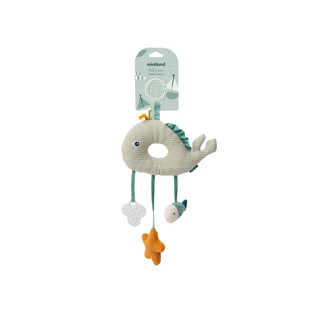 Miniland Κρεμαστό Παιχνίδι Φάλαινα - Baby Sea Hanging Toy