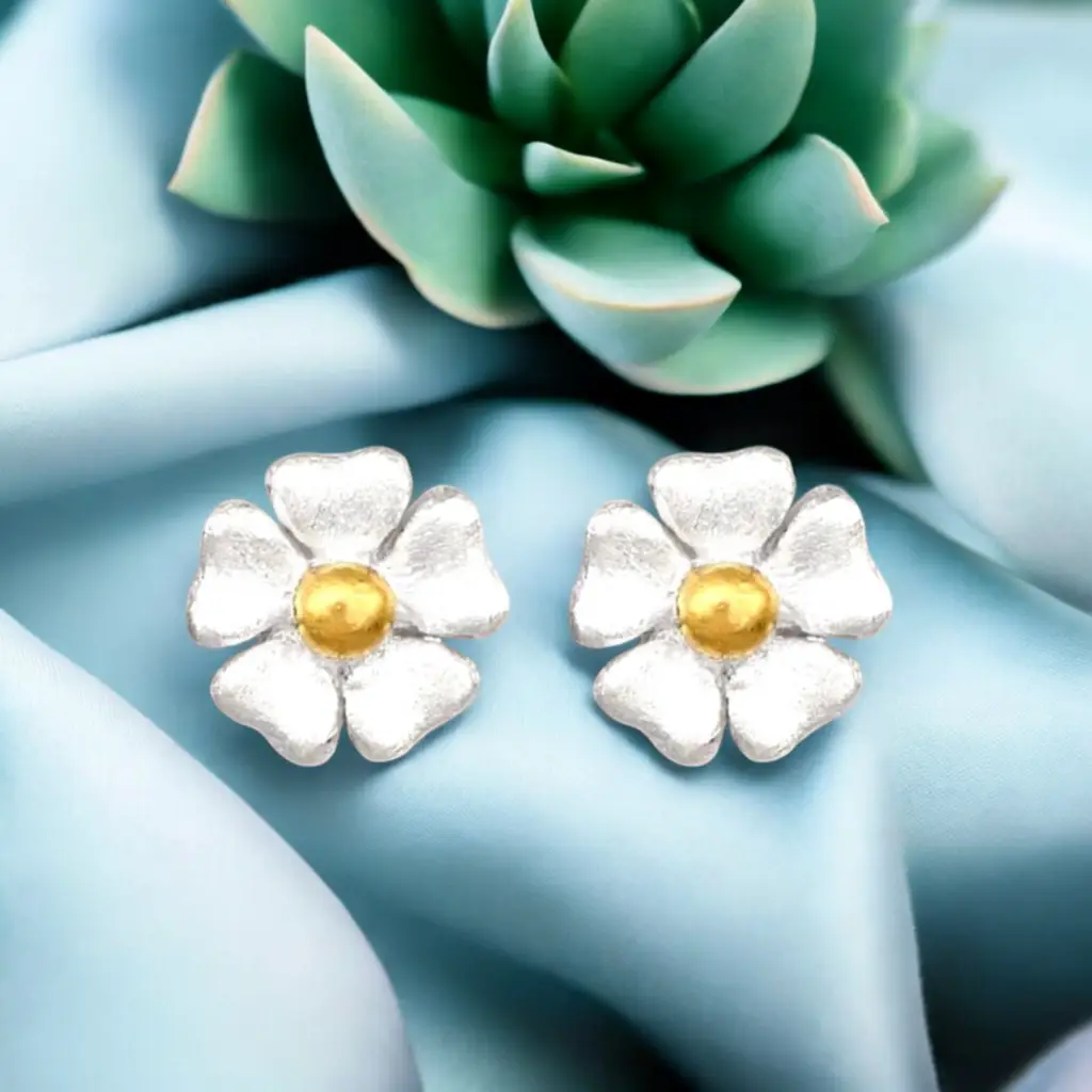 Buttercup Mini σκουλαρίκια καρφωτά - 925 Sterling Silver OHR925-44