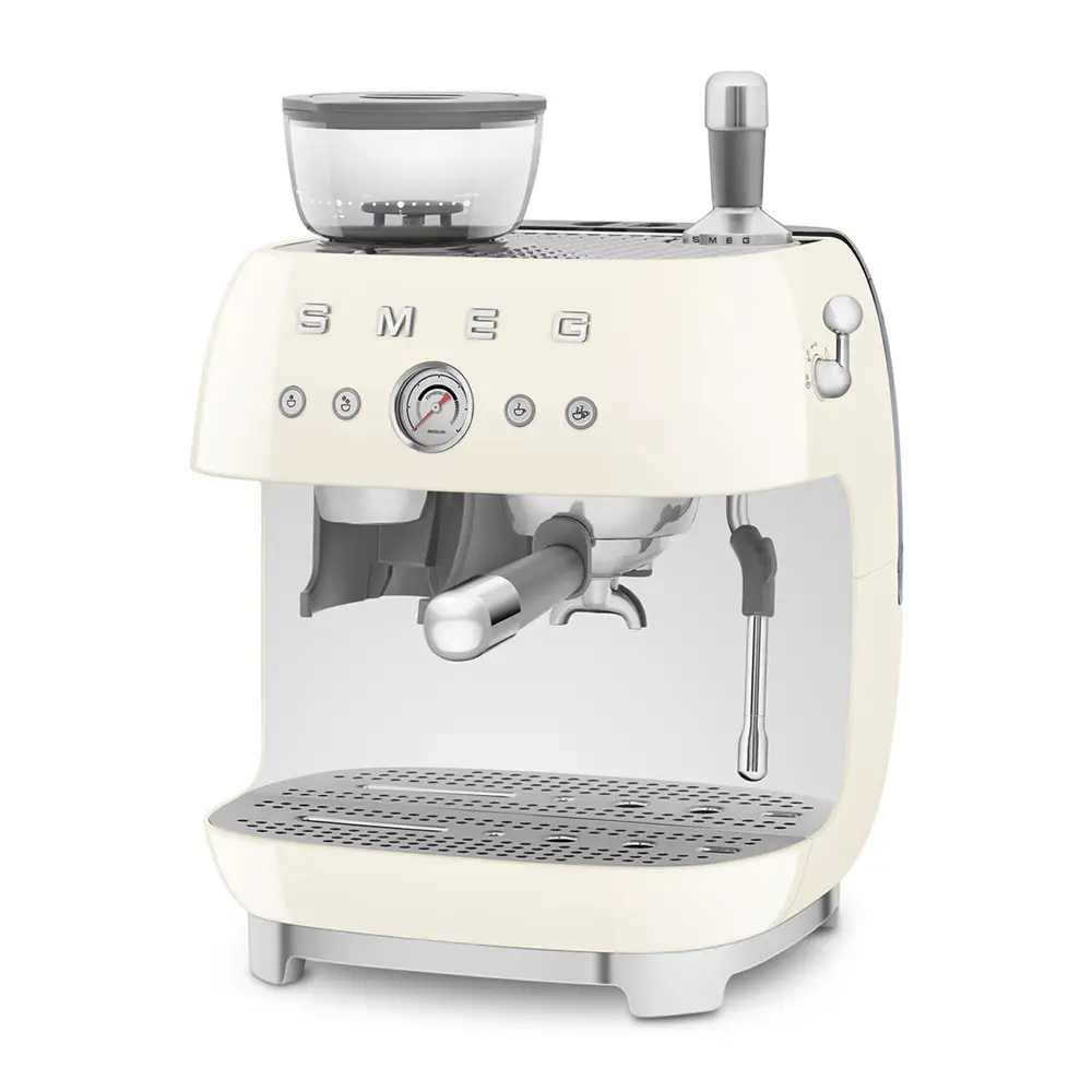 SMEG EGF03CREU - Μηχανή Εσπρέσο - 50' Style - Cream - Ενσωματωμένος Μύλος