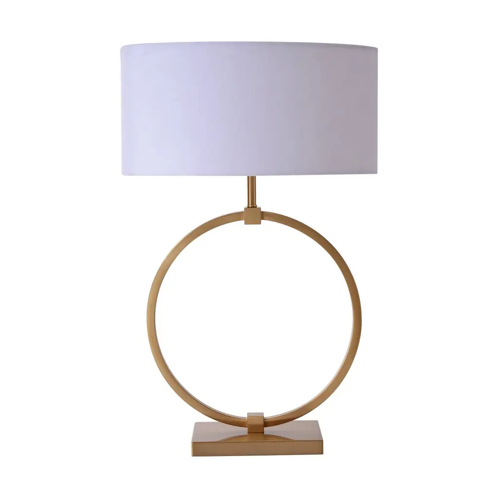 Ring Lamp Gold L - Επιτραπέζιο φωτιστικό από ανοξείδωτο ατσάλι