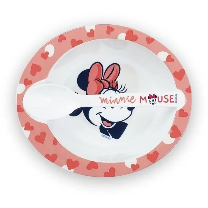 Σετ γεύματος για φούρνο μικροκυμάτων Disney Baby Minnie - THERMOBABY - 2 τεμάχια μπολ και κουτάλι