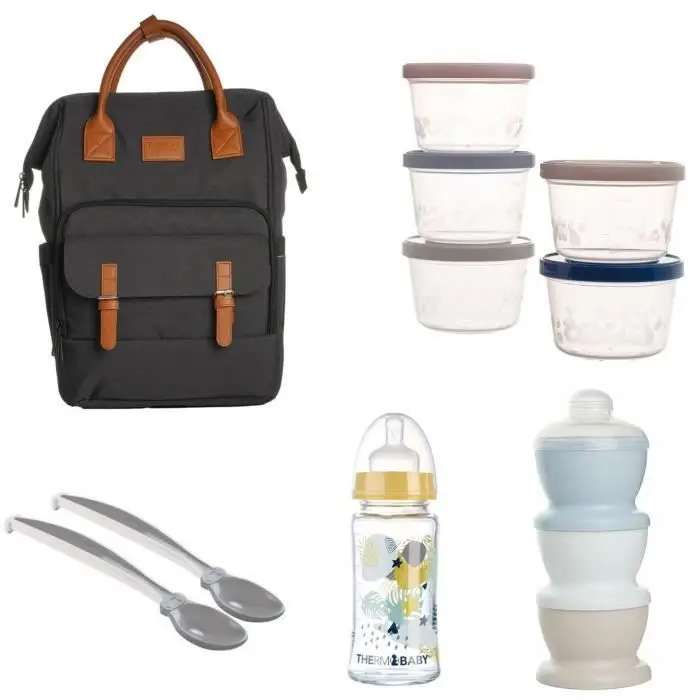 Thermobaby Τσάντα Αλλαξιέρας Σακίδιο Πλάτης Με Κιτ - 5 δοχεία, 20L
