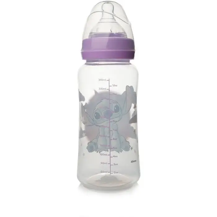 Disney Baby Lilo & Stitch - Αντικολικό Μπιμπερό - 360 ml, θηλή 3 ροών