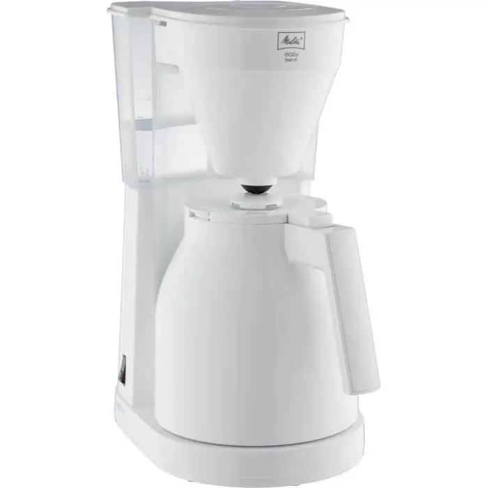Melitta Easy Therm II 1023-05 White - καφετιέρα φίλτρου - θερμοκανάτα με λαβή, διαφανής δεξαμενή νερού - λευκό