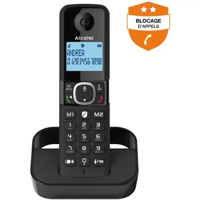 Σταθερό Τηλέφωνο Alcatel F860 Μαύρο