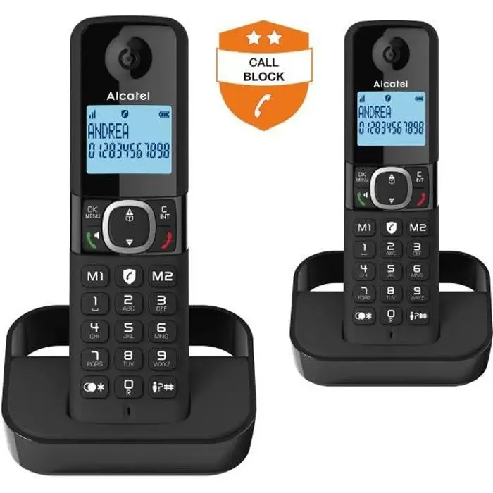 Alcatel Τηλέφωνο F860 Duo Black