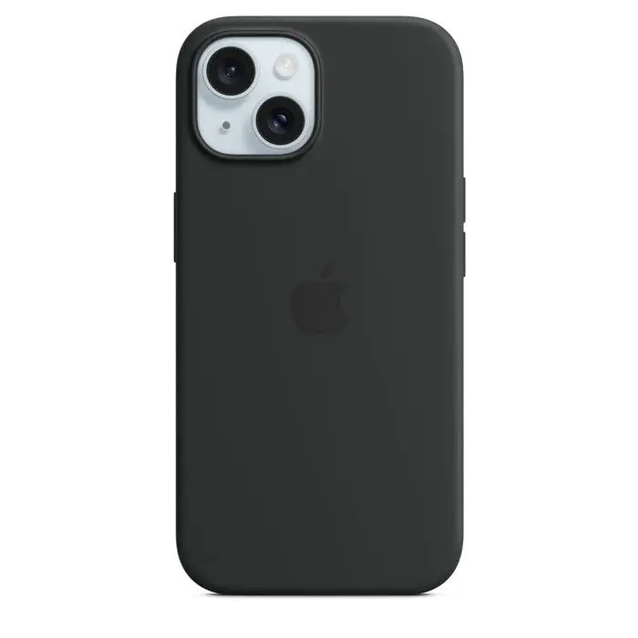Apple iPhone 15 Θήκη Σιλικόνης MagSafe - Μαύρο